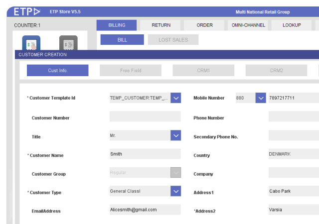 Omni-channel Customer Registration